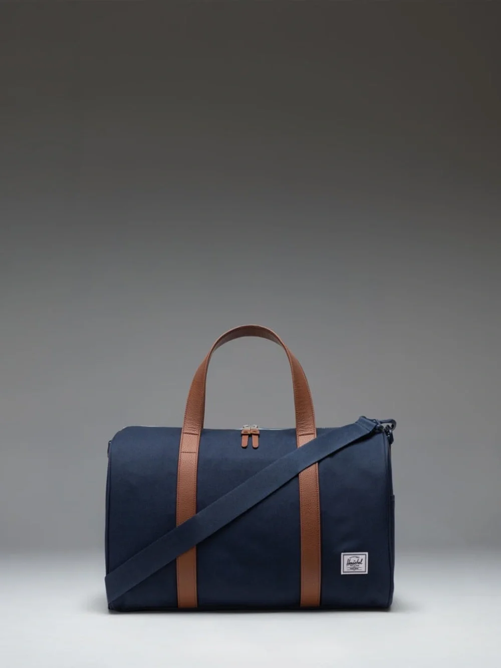 Herschel Supply Company Navy Duffel with Brown Straps